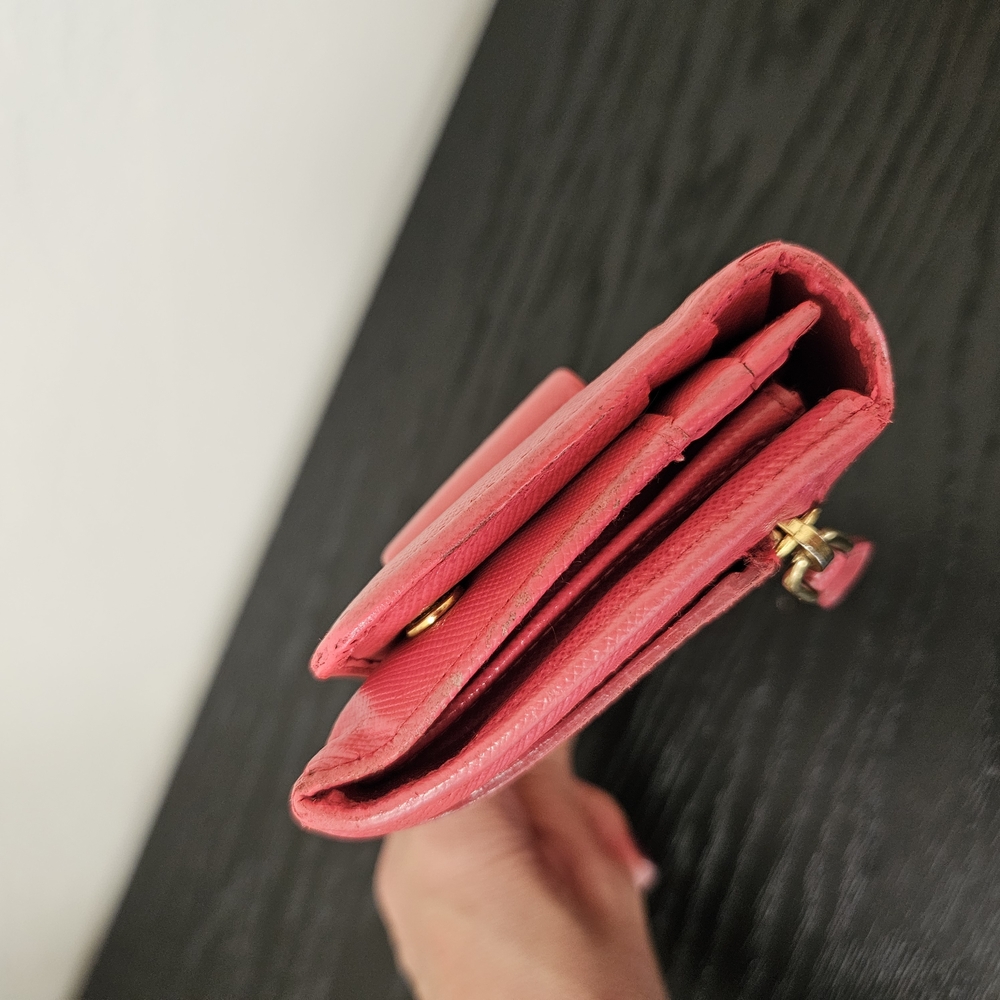 Prada Pink Bow Clutch (COA) - Picture 11 of 16